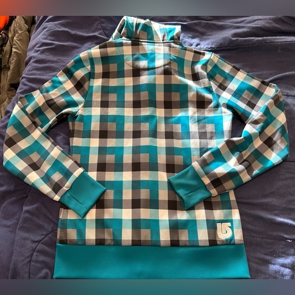 Burton beautiful blue and black ski jacket size large - Picture 7 of 7